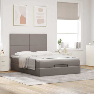 Ottoman Bett mit Matratze & LEDs 140x190 cm