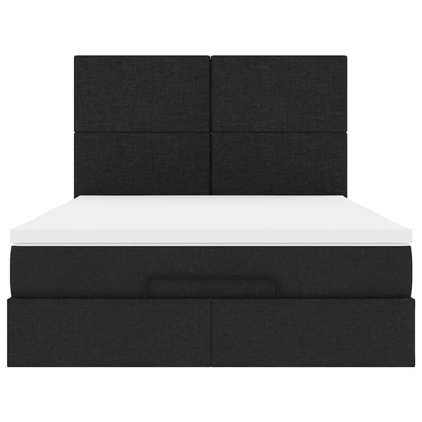Ottoman Bett mit Matratze & LEDs 140x200 cm