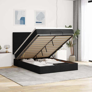 Ottoman Bett mit Matratze & LEDs 140x200 cm