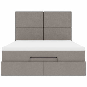 Ottoman Bett mit Matratze & LEDs 140x200 cm