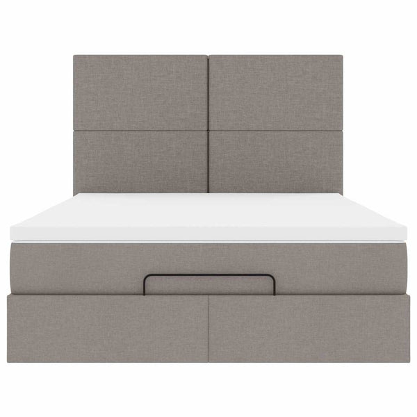 Ottoman Bett mit Matratze & LEDs 140x200 cm