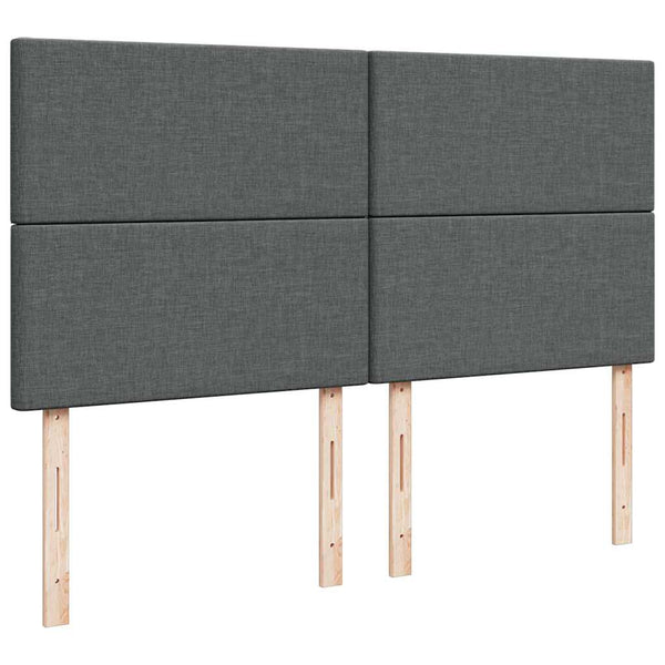 Ottoman Bett mit Matratze & LEDs 180x200 Dunkelgrau