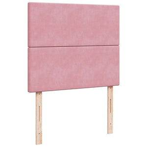 Ottoman Bett mit Matratze & LED Rosa 120x200