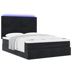 Ottoman Bett mit Matratze & LEDs 140x190 cm