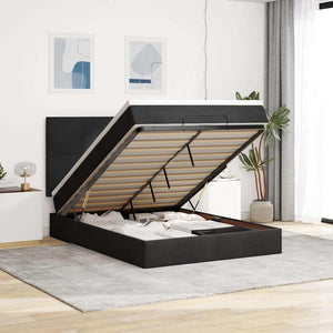 Ottoman Bett mit Matratze & LEDs 140x190 cm