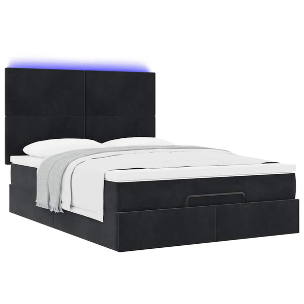 Ottoman Bett mit Matratze & LEDs 140x200 cm