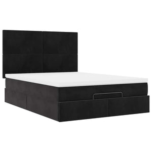 Ottoman Bett mit Matratze & LEDs 140x200 cm