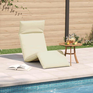 Klappbare Sonnenliege Creme Oxford-Gewebe