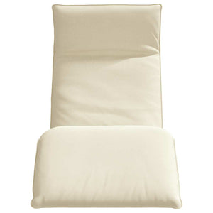 Klappbare Sonnenliege Creme Oxford-Gewebe