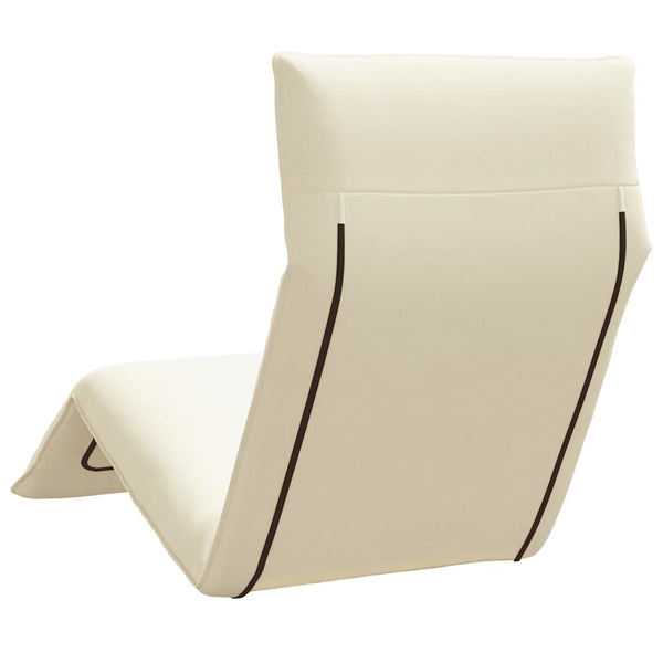 Klappbare Sonnenliege Creme Oxford-Gewebe