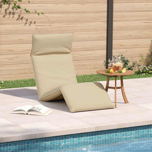Faltbare Sonnenliege Beige Oxford-Gewebe