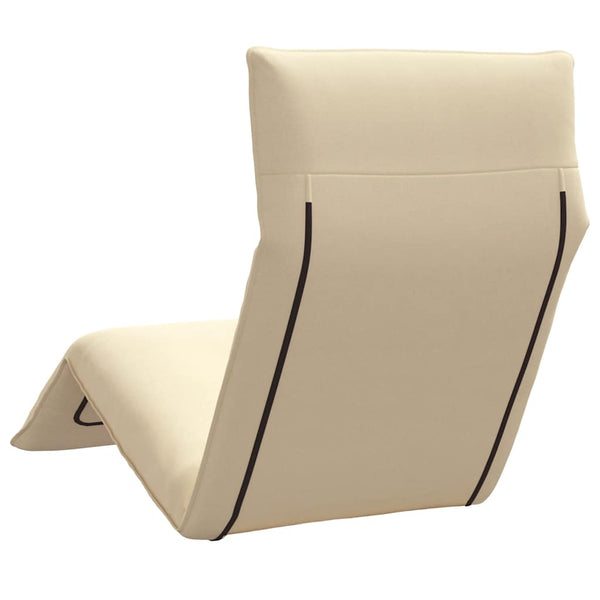 Faltbare Sonnenliege Beige Oxford-Gewebe
