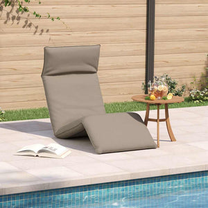 Klappbare Sonnenliege Taupe Oxford-Gewebe