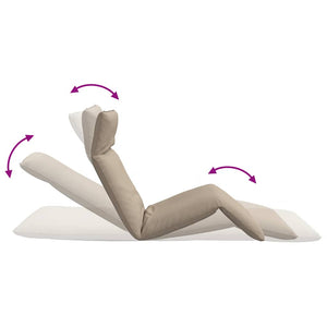 Klappbare Sonnenliege Taupe Oxford-Gewebe