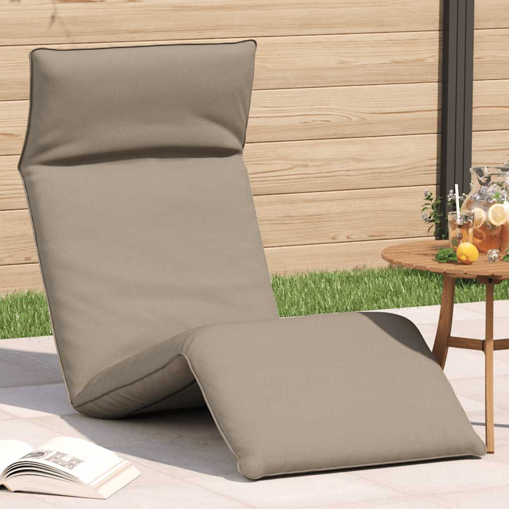 Klappbare Sonnenliege Taupe Oxford-Gewebe