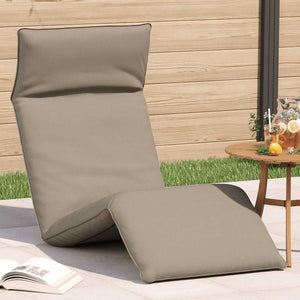 Klappbare Sonnenliege Taupe Oxford-Gewebe