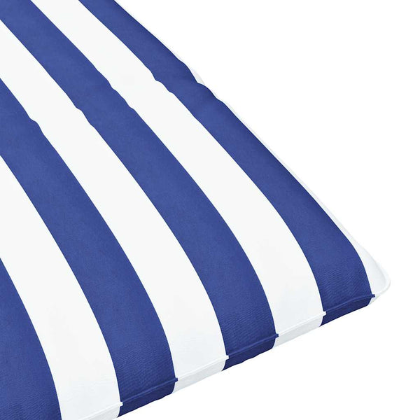 Klappbare Sonnenliege Blau-Weiß Oxford-Gewebe