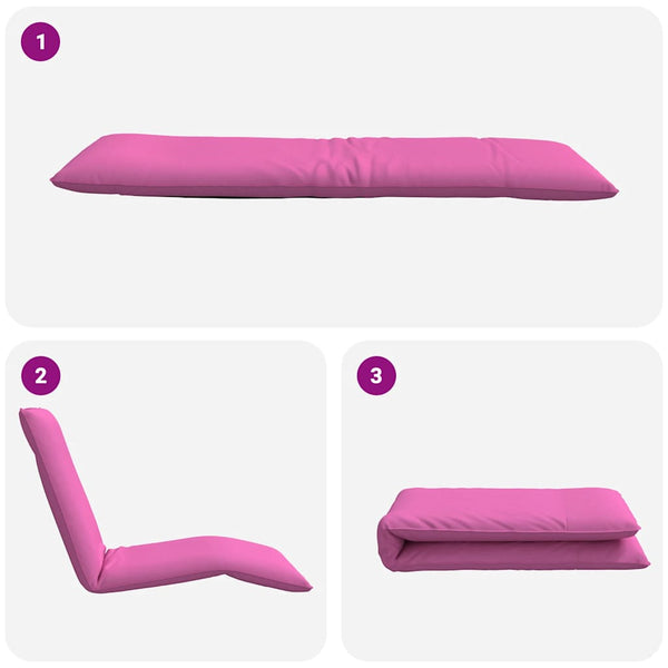 Klappbare Sonnenliege Rosa Oxford-Gewebe