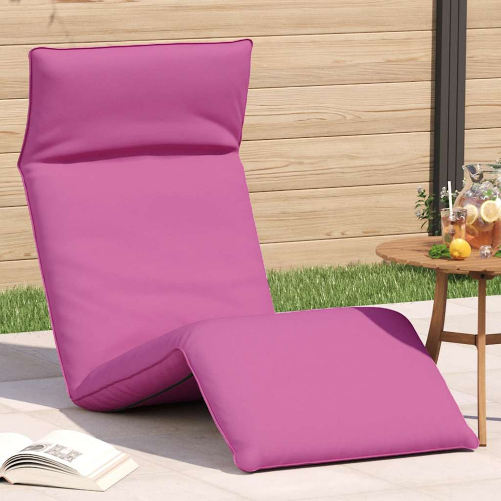 Klappbare Sonnenliege Rosa Oxford-Gewebe