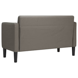 Zweisitzer Sofa Hellgrau Cord 109cm