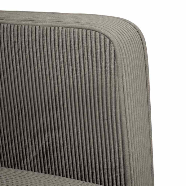 Zweisitzer Sofa Hellgrau Cord 109cm