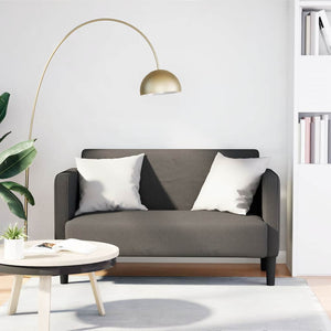 Zweisitzer Sofa Hellgrau Cord 109cm