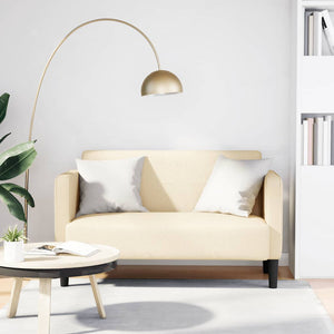 Creme Cord Zweisitzer Sofa 109 cm