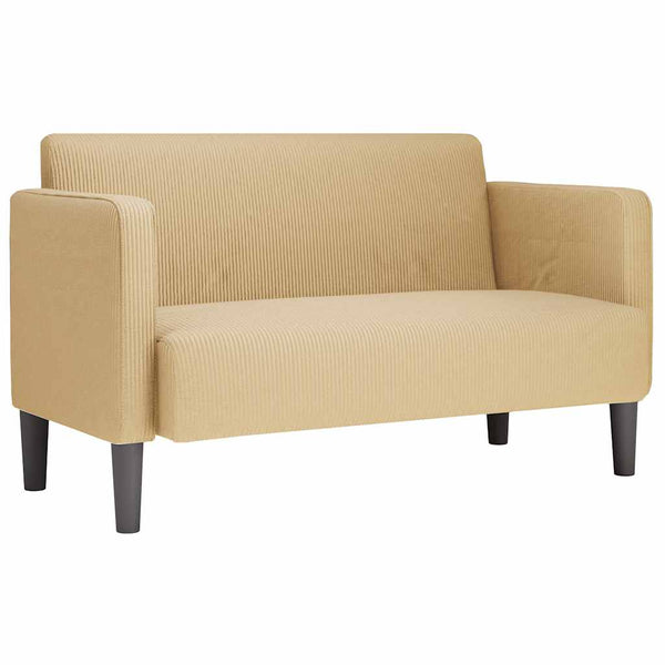 Graugrünes Cord Zweisitzer Sofa 109 cm