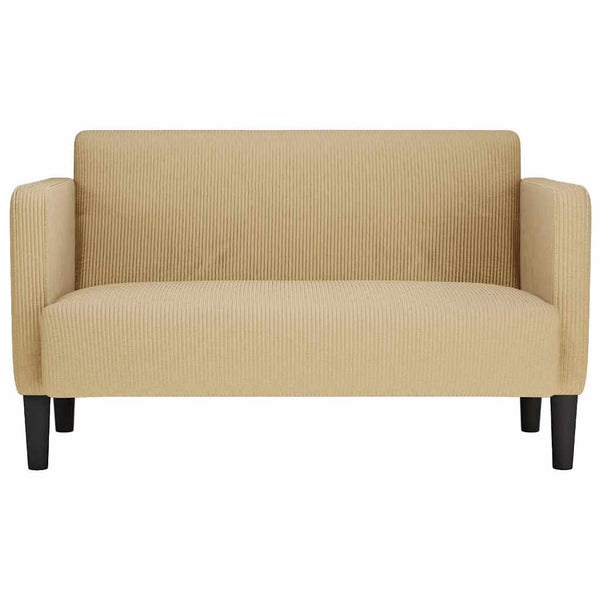 Graugrünes Cord Zweisitzer Sofa 109 cm