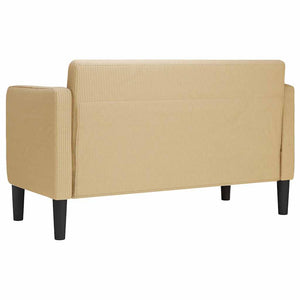 Graugrünes Cord Zweisitzer Sofa 109 cm