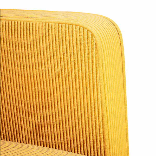 vidaXL Canapé deux places jaune clair 109 cm en velours côtelé