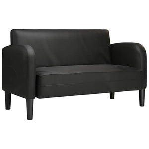 Canapé à 2 places vidaXL noir 110 cm cuir synthétique