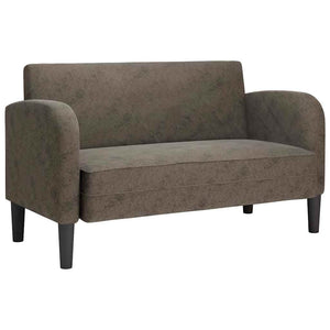 vidaXL Canapé deux places gris foncé 110 cm cuir synthétique