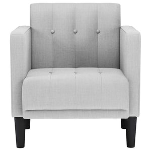 Sessel Wolkengrau Stoff 53 cm