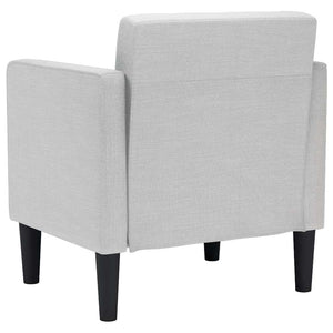 Sessel Wolkengrau Stoff 53 cm
