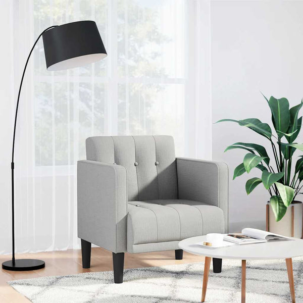 Sessel Wolkengrau Stoff 53 cm