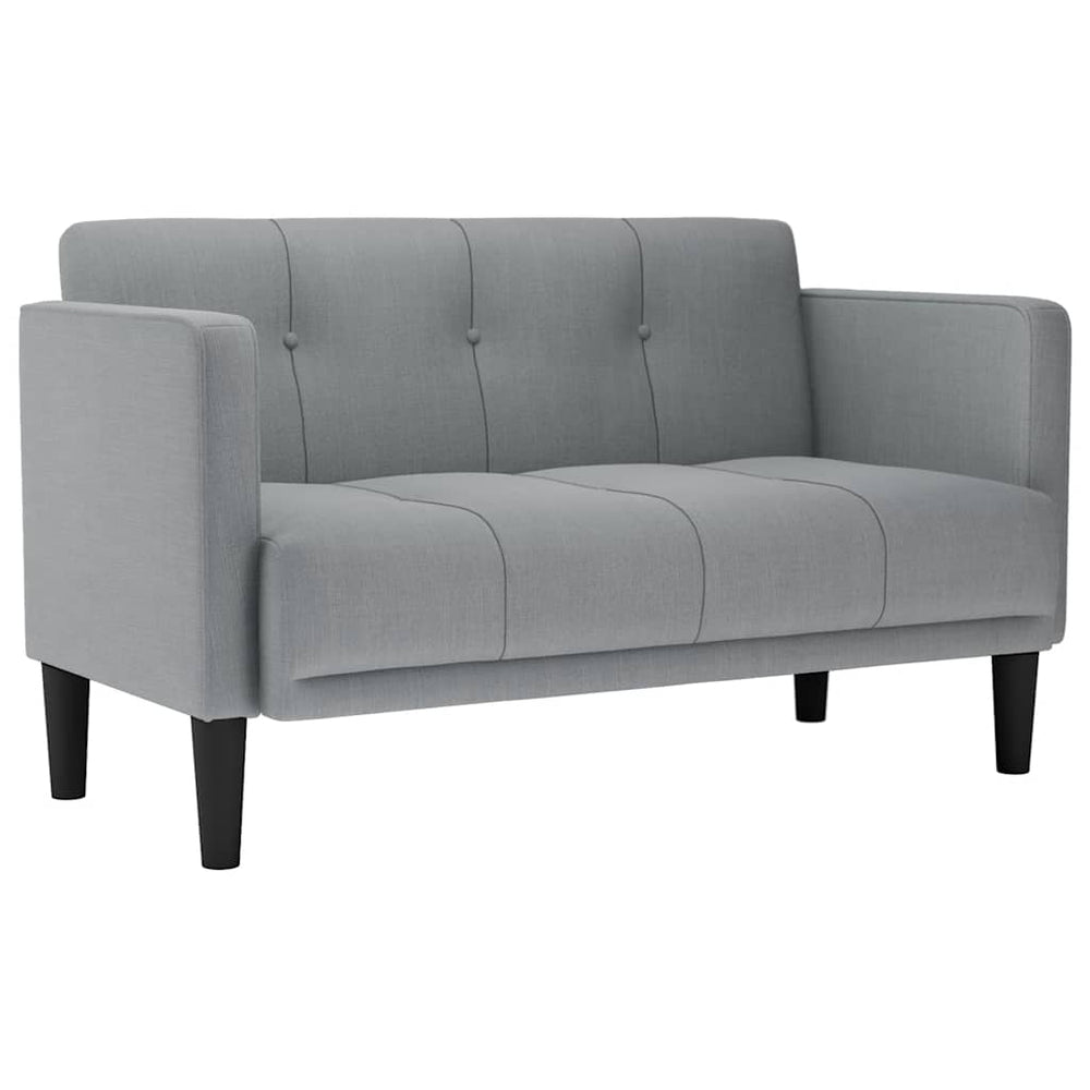 Helles Grau Zweisitzer Sofa, 111 cm
