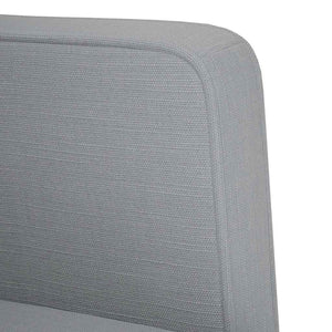 vidaXL Canapé deux places gris clair 111 cm Tissu