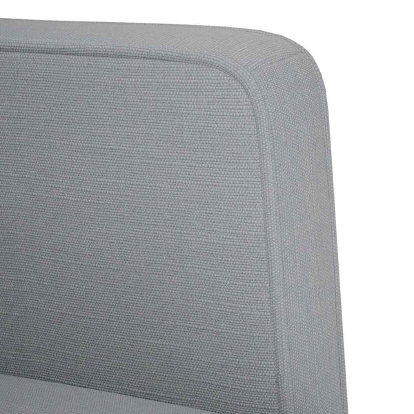 vidaXL Canapé deux places gris clair 111 cm Tissu