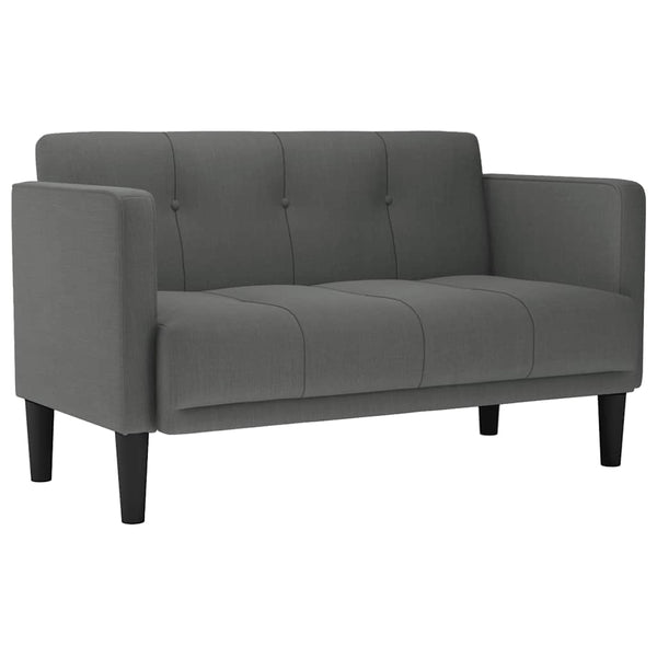 Dunkelgraues Zweisitzer Sofa, 111 cm