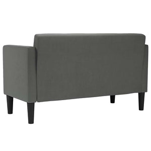 Dunkelgraues Zweisitzer Sofa, 111 cm