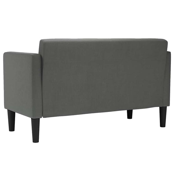 Dunkelgraues Zweisitzer Sofa, 111 cm