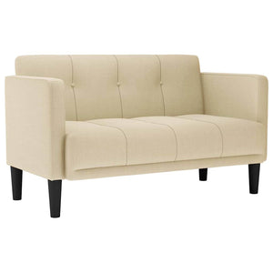 Creme Zweisitzer Sofa, 111 cm
