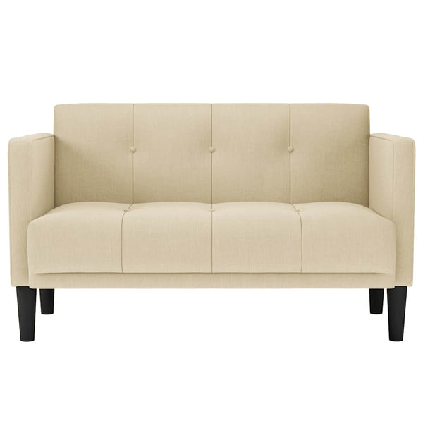 Creme Zweisitzer Sofa, 111 cm