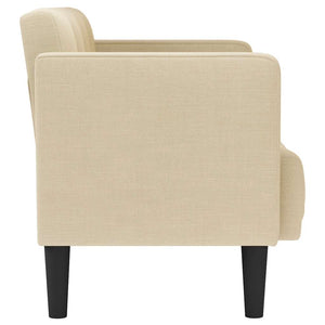 Creme Zweisitzer Sofa, 111 cm