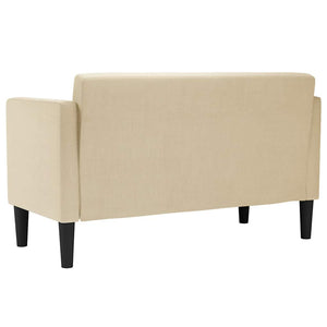 Creme Zweisitzer Sofa, 111 cm