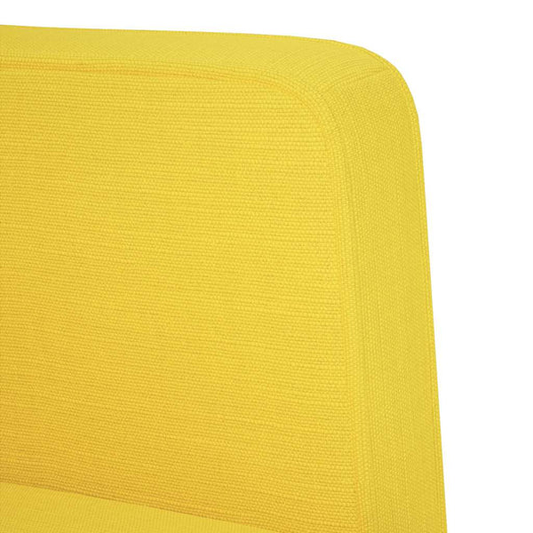 Gelbes Zweisitzer Sofa Stoff 111cm