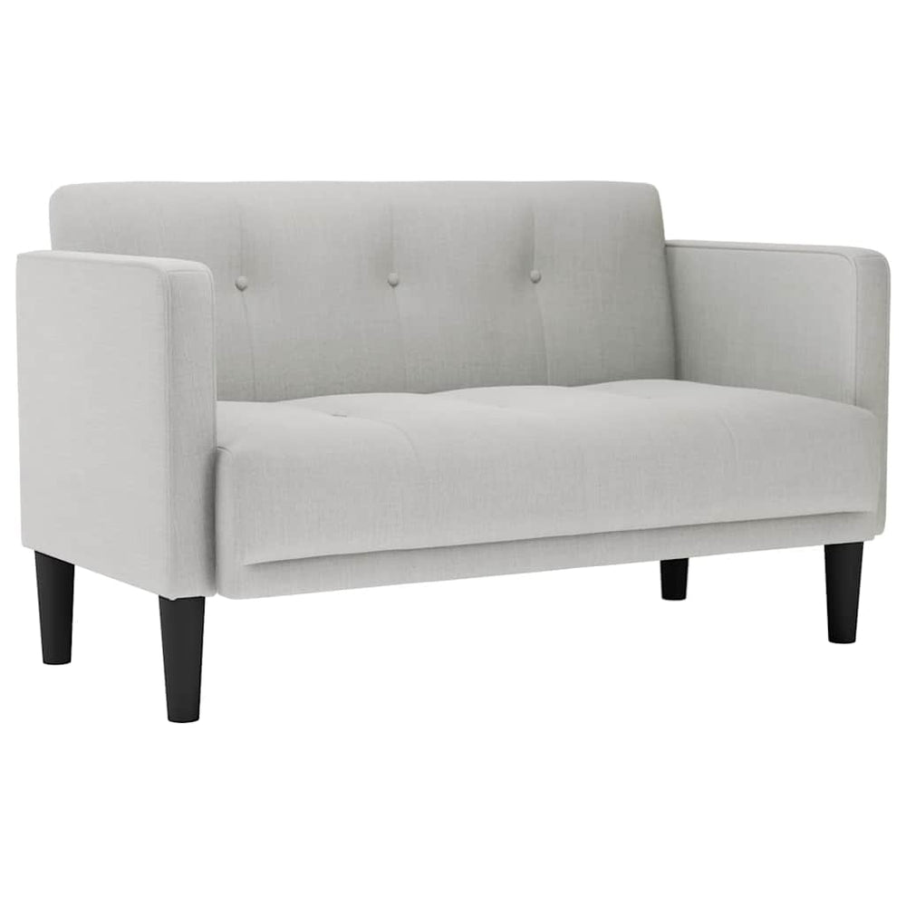 Zweisitzer Sofa Wolkengrau Stoff 111cm