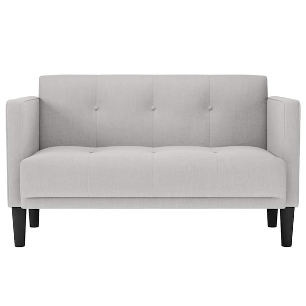 Zweisitzer Sofa Wolkengrau Stoff 111cm