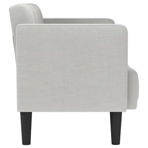 Zweisitzer Sofa Wolkengrau Stoff 111cm